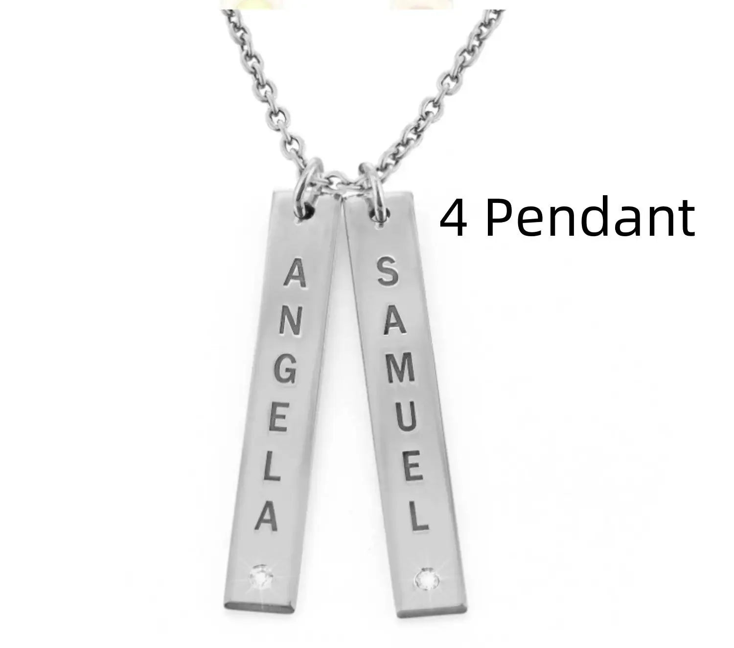 Personalized Vertical Necklace, Mother's Day Gift LuxuryLifeWay Online Store