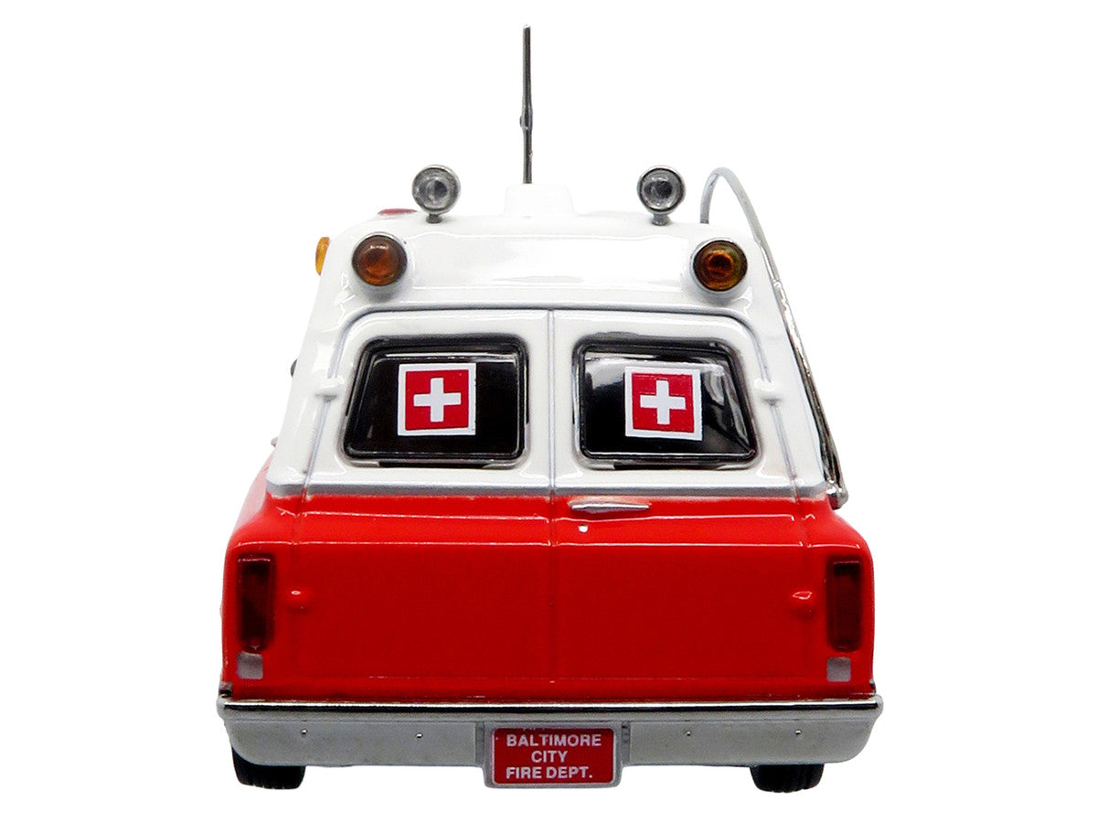 1969 Chevrolet C-10 Ambulance "Baltimore City Fire Department" White and Red "5 Alarm" Series Limited Edition 1/50 Diecast Model by Iconic Replicas LuxuryLifeWay Online Store