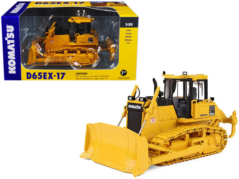 Komatsu D65EX-17 Sigmadozer with Ripper 1/50 Diecast Model by First Gear LuxuryLifeWay Online Store