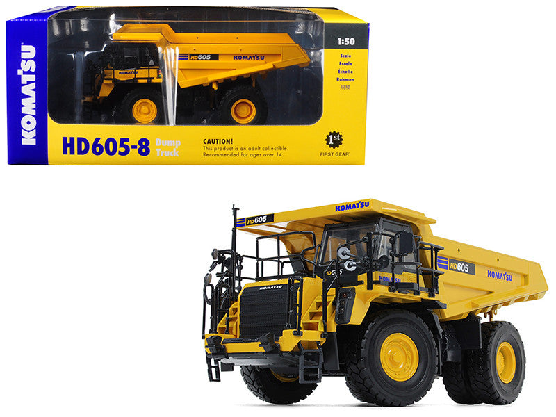 Komatsu HD605-8 Dump Truck 1/50 Diecast Model by First Gear LuxuryLifeWay Online Store
