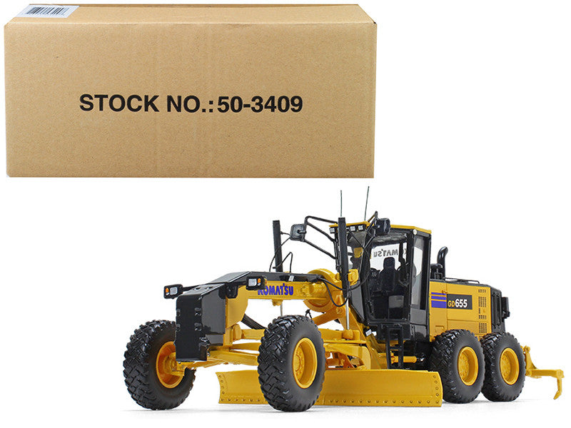 Komatsu GD655-6 Motor Grader with Ripper 1/50 Diecast Model by First Gear LuxuryLifeWay Online Store