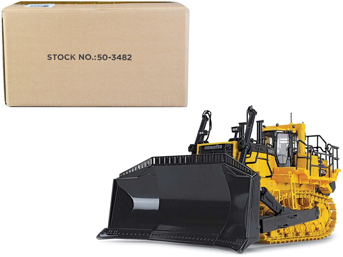 Komatsu D475A-8 Dozer with Ripper Yellow 1/50 Diecast Model by First Gear LuxuryLifeWay Online Store