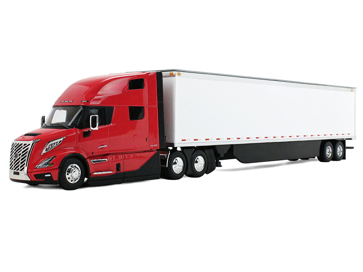 Volvo VNL 860 High-Roof Sleeper and 53' Trailer with Skirts Red with White Trailer 1/50 Diecast Model by First Gear LuxuryLifeWay Online Store