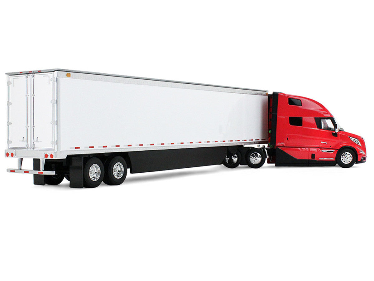 Volvo VNL 860 High-Roof Sleeper and 53' Trailer with Skirts Red with White Trailer 1/50 Diecast Model by First Gear LuxuryLifeWay Online Store