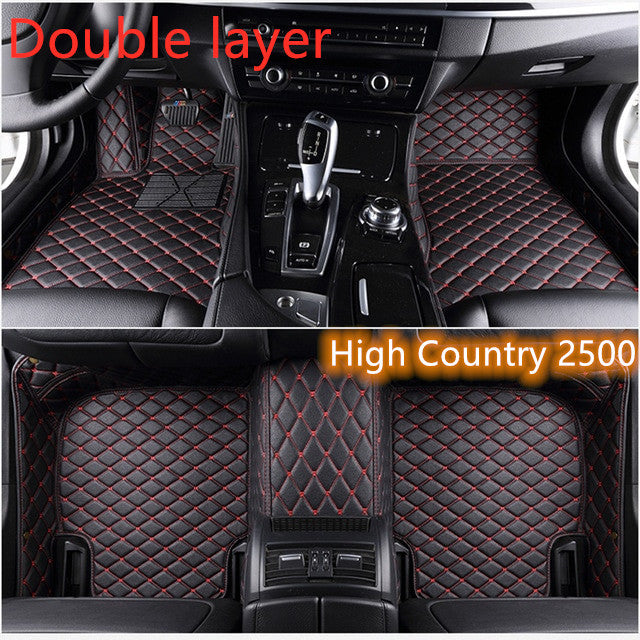 Fully Surrounded Car Leather Floor Mat Pad All Weather Protection