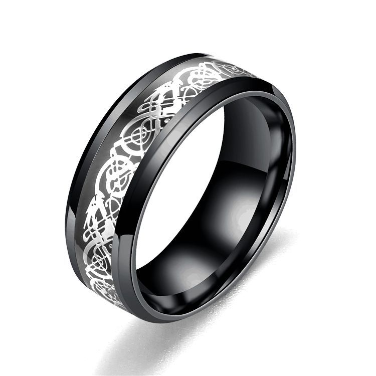 Stainless steel dragon pattern ring LadyShow.Store