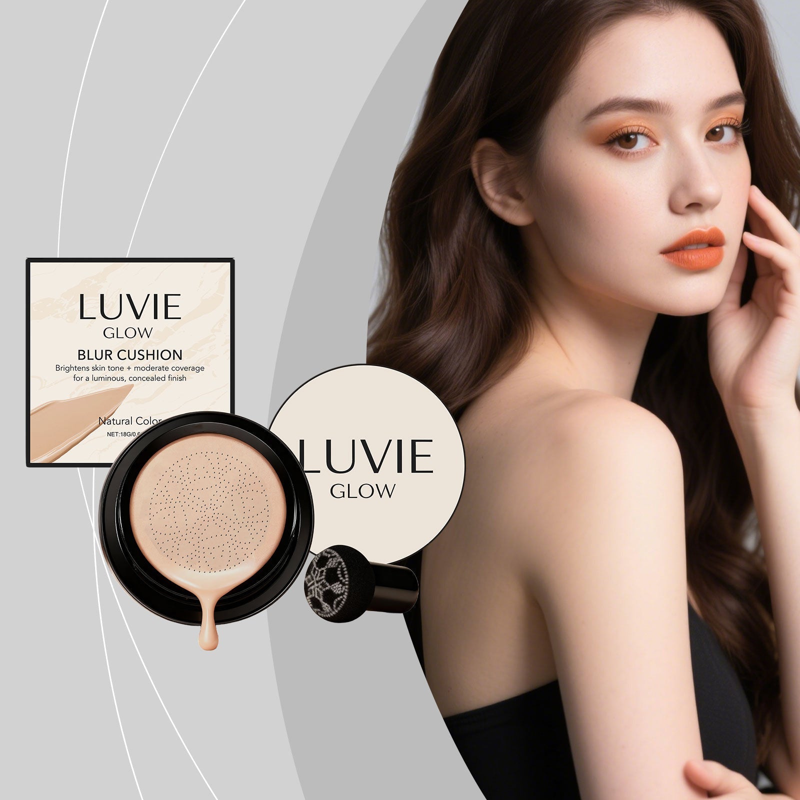 Radiant Flawless Cushion Foundation Natural Shade Tri Light Beauty