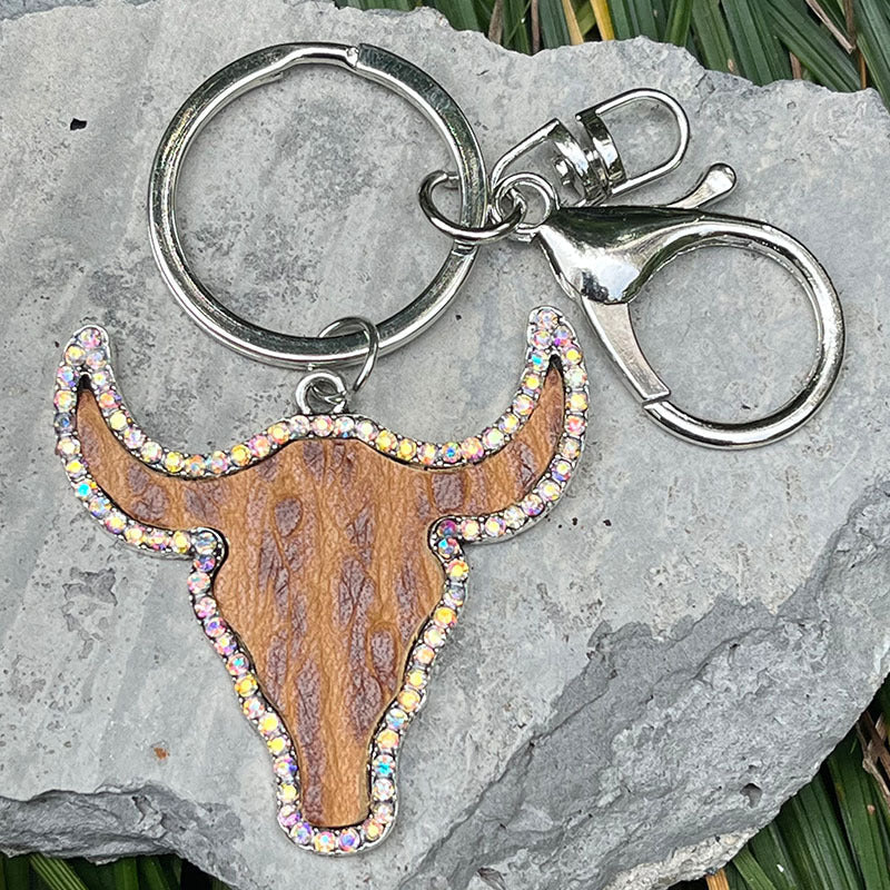 Retro Embossing Western Style Handbag Pendant Keychain LadyShow.Store