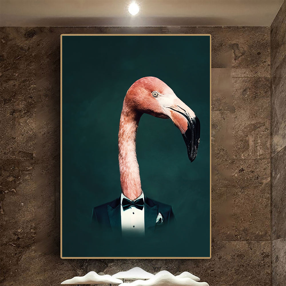 Living Room Decor Wall Decor Black Wildlife Canvas Poster Print PearlNestDecor.com