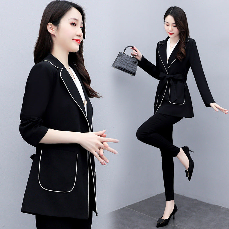 Slim High-End Versatile Spring Jacket for Girls Pi-Mart