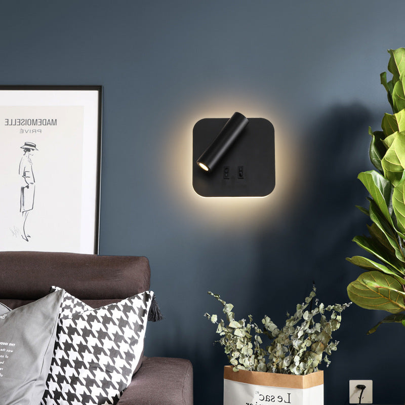 Modern Minimalist Bedside LED Wall Lamp Creative Led Spotlight PearlNestDecor.com