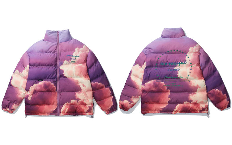 Star digital printing down jacket CJD2