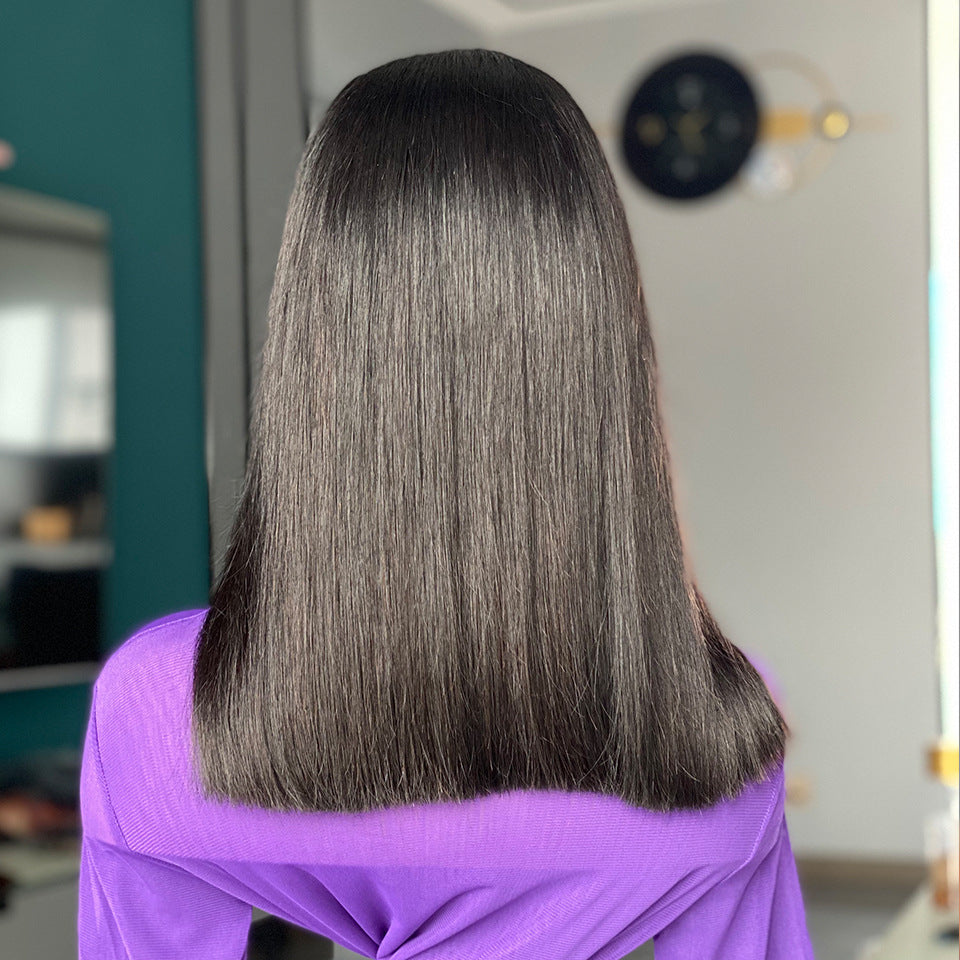 Double Drawn Bone Straight Human Hair Wigs LadyShow.Store