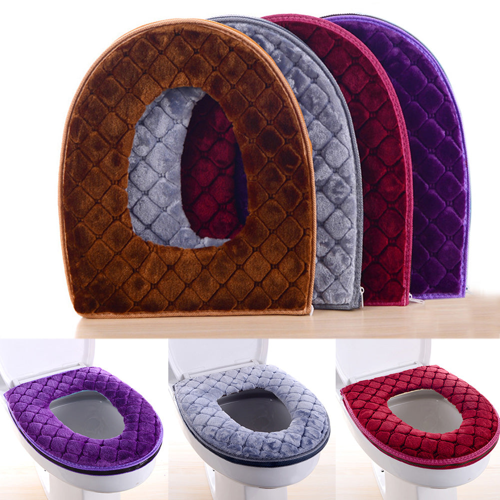 Plush Washable O-Shape Toilet Seat Cover Best YouTube Store