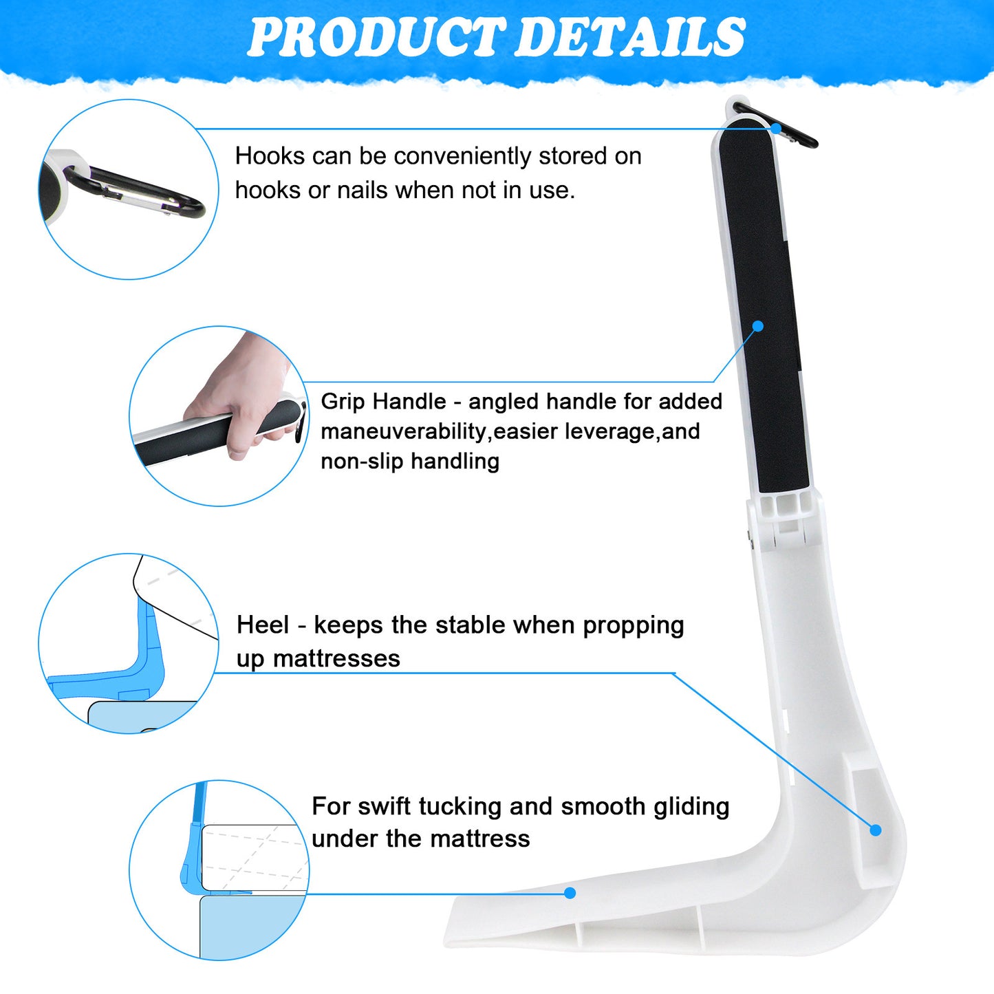 Foldable Mattress Lifting Lever Tool