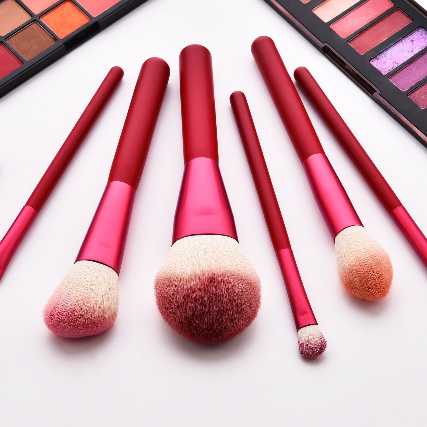 12-Piece Ruby Red Makeup Brush Set LadyShow.Store