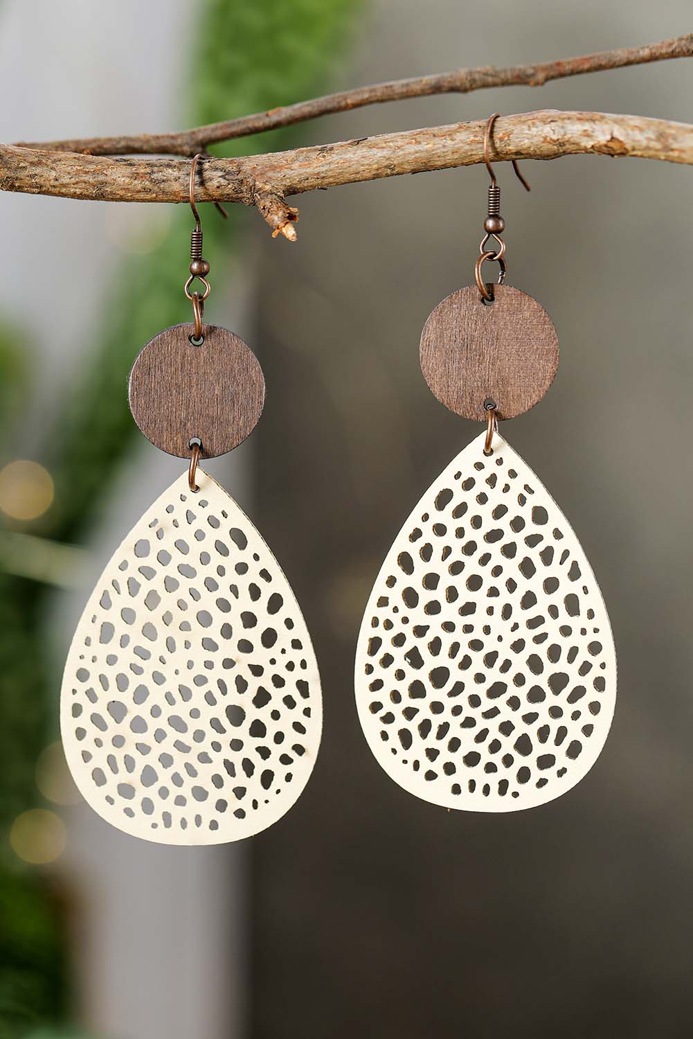 Cut-Out Water Drop Hook Earrings LuxuryLifeWay Online Store