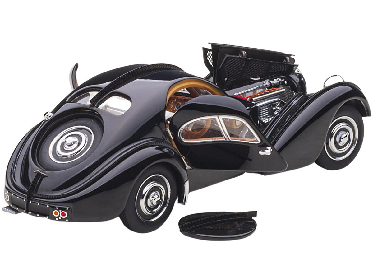 1938 Bugatti Type 57SC Atlantic with Disc Wheels Black 1/43 Diecast Model Car by Autoart LuxuryLifeWay Online Store