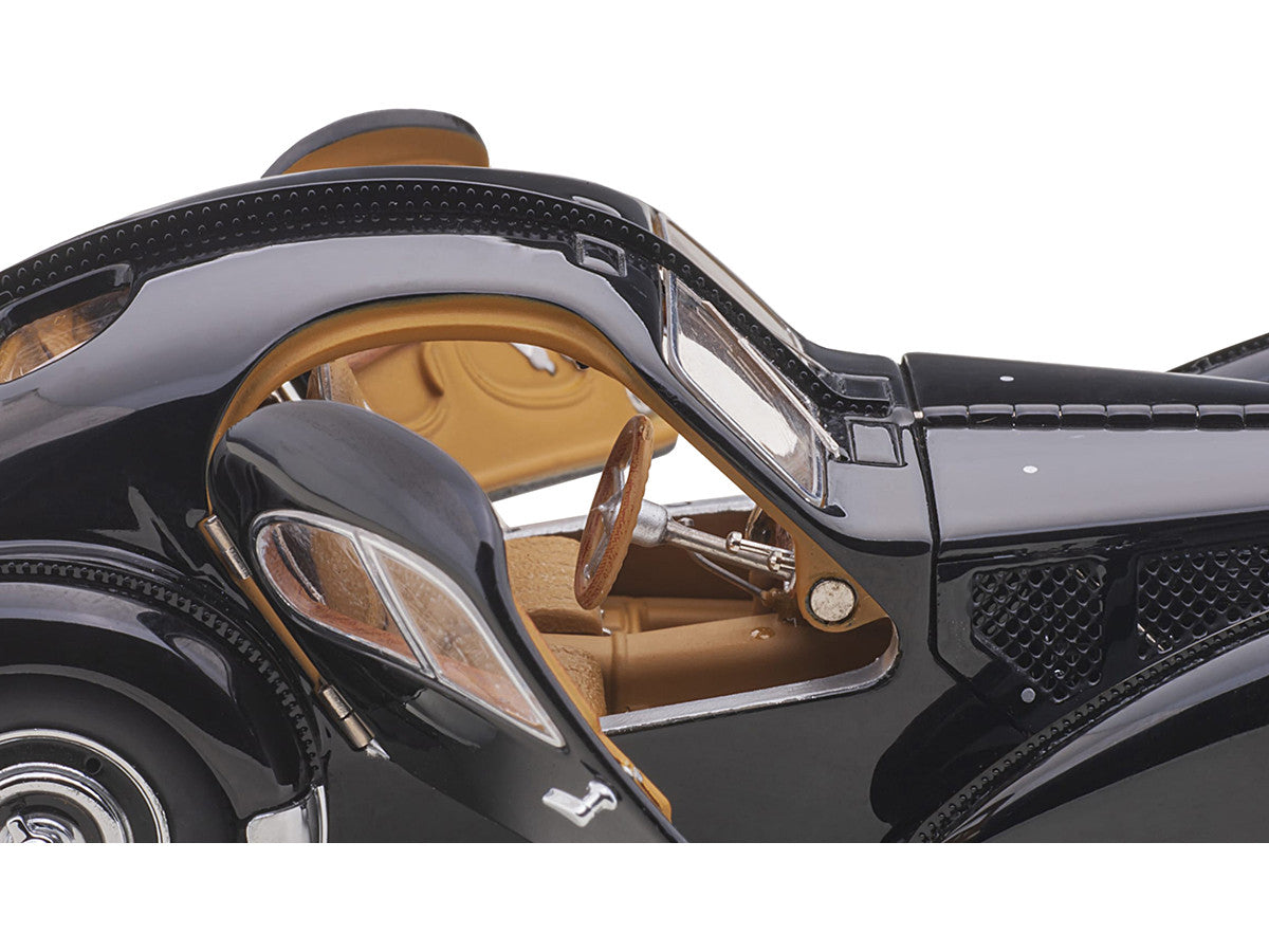 1938 Bugatti Type 57SC Atlantic with Disc Wheels Black 1/43 Diecast Model Car by Autoart LuxuryLifeWay Online Store