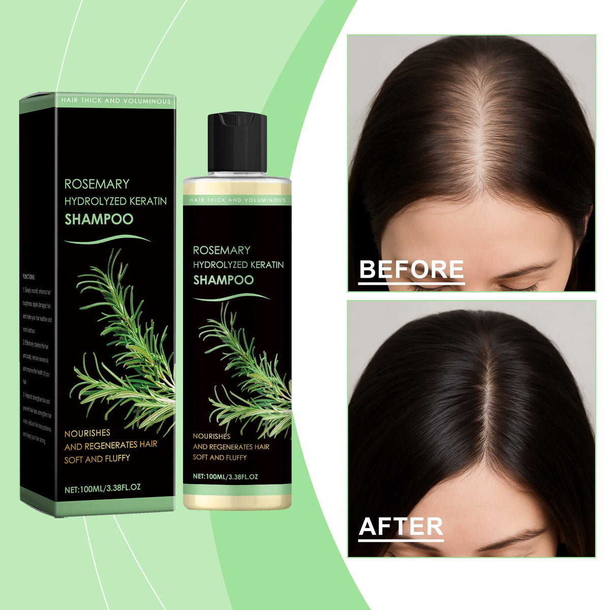 Rosemary Thickening Shampoo 1 00ml 1box Tri Light Beauty