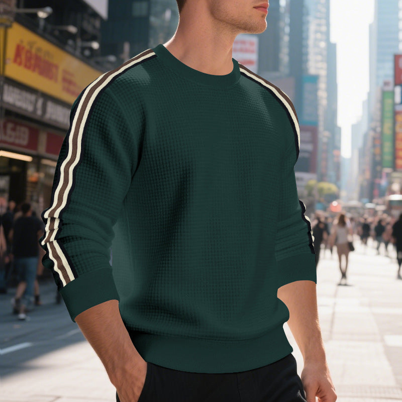 Casual Men's Loose Round Neck Sweater Thin LadyShow.Store