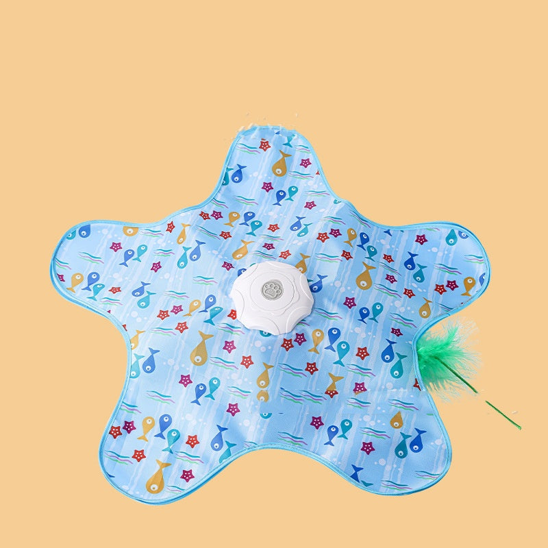 Cat Toys Interactive Hide And Seek Cat Toy With Mouse Squeaky Motion Activated Moving Concealed Feathers Pet Kitten Teaser Toy Pets Products Pets Fashion