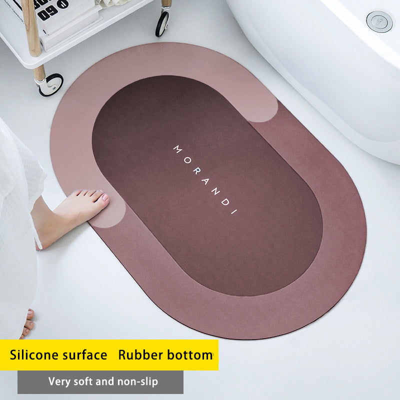 Diatom Mud Absorbent Pad Toilet Floor Mat Soft Non-slip