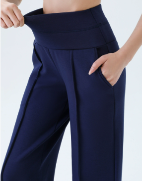 High-waisted Loose-fitting Wide-leg Womens Sweatpants NorixaFashion.com