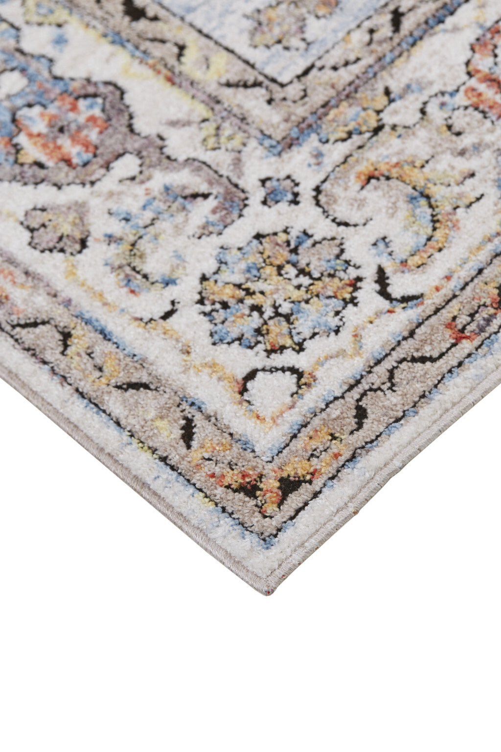 4' X 6' Blue and Gray Floral Area Rug LuxuryLifeWay Online Store