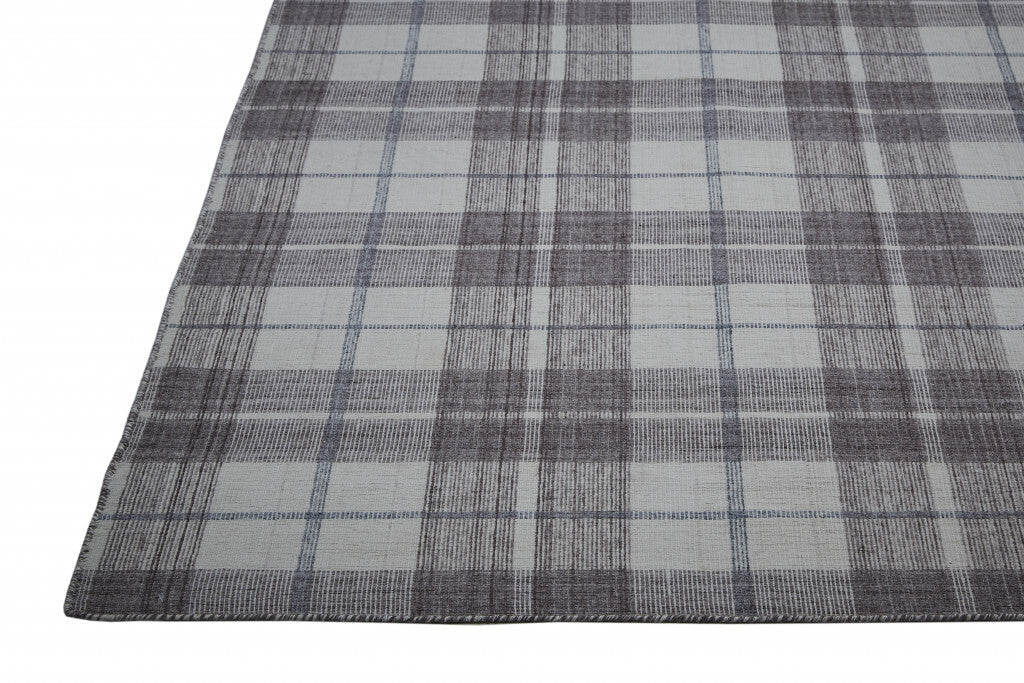 4' X 6' Gray Taupe And Ivory Abstract Hand Woven Stain Resistant Area Rug LuxuryLifeWay Online Store