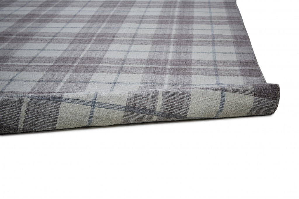 4' X 6' Gray Taupe And Ivory Abstract Hand Woven Stain Resistant Area Rug LuxuryLifeWay Online Store