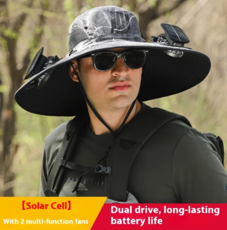 Solar Fan Sunshade Hat Best YouTube Store