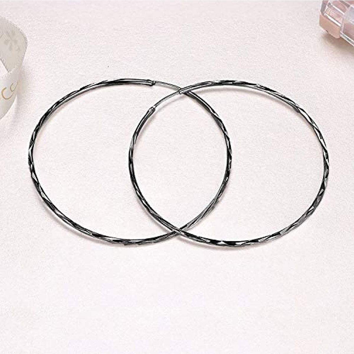 Sterling Silver Classic Hoop Drop Earrings Jewelry Gifts for Women 20mm LadyShow.Store