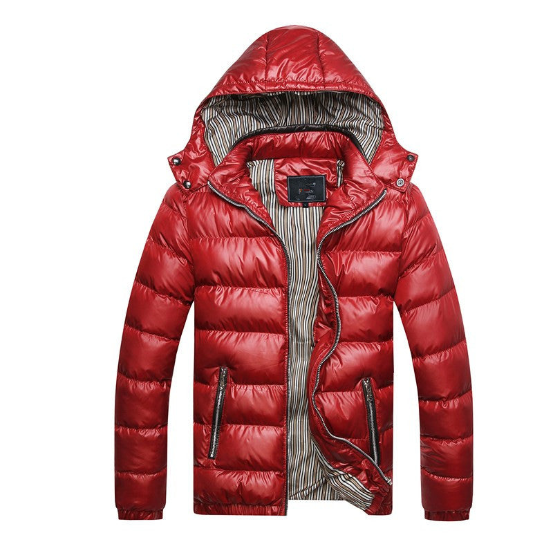 Warm men's padded jacket