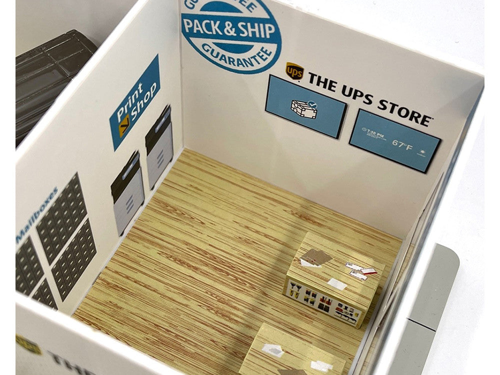 The UPS Store Diorama "Mechanic's Corner" for 1/64 Scale Models by Greenlight LuxuryLifeWay Online Store