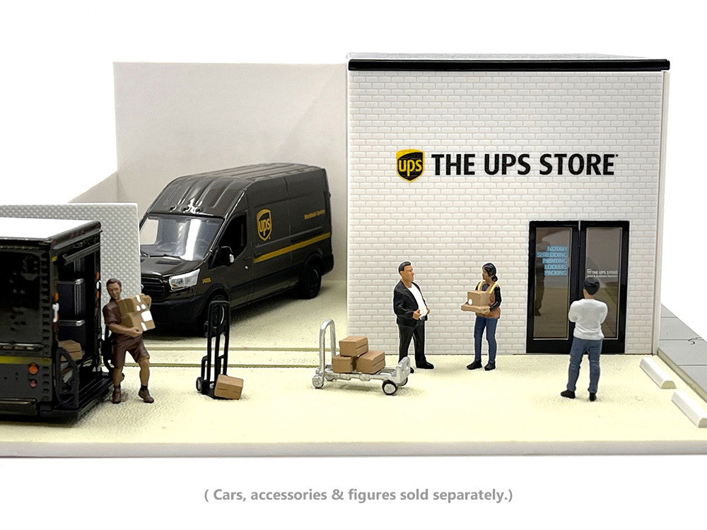The UPS Store Diorama "Mechanic's Corner" for 1/64 Scale Models by Greenlight LuxuryLifeWay Online Store