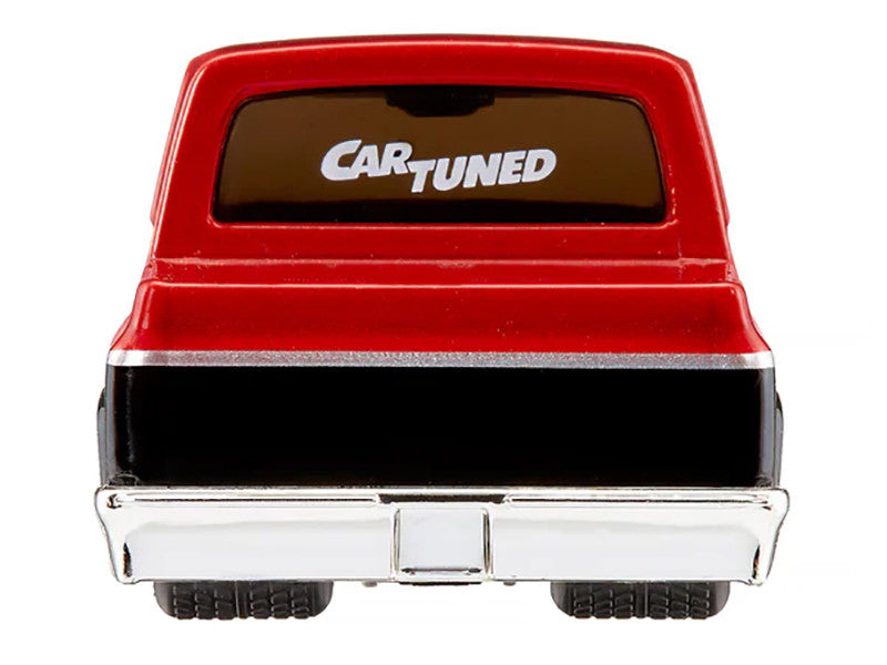 1987 Chevrolet C10 Pickup Truck Red Metallic and Black "Customs" Series 2 Diecast Model Car by CarTuned LuxuryLifeWay Online Store