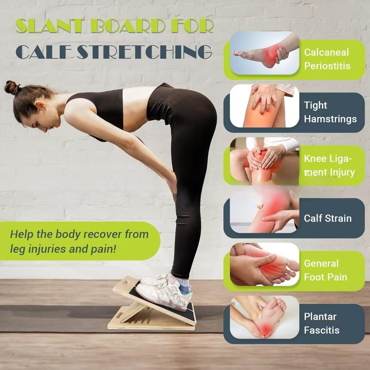 Portable Calf Stretcher Incline Step Pi-Mart