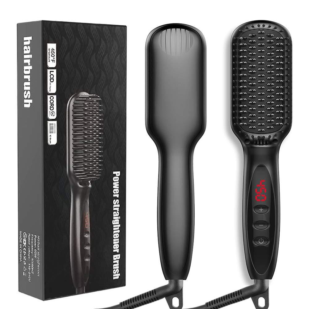New Amazon Hot Air Brush for Men's Hair & Beard Care LadyShow.Store