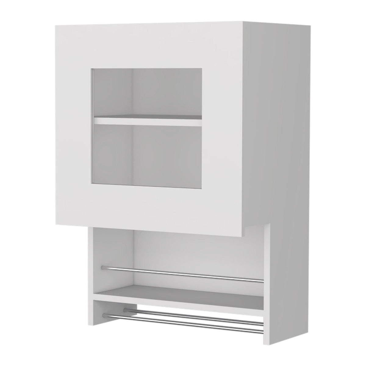 20" White Accent Cabinet With Two Shelves LuxuryLifeWay Online Store