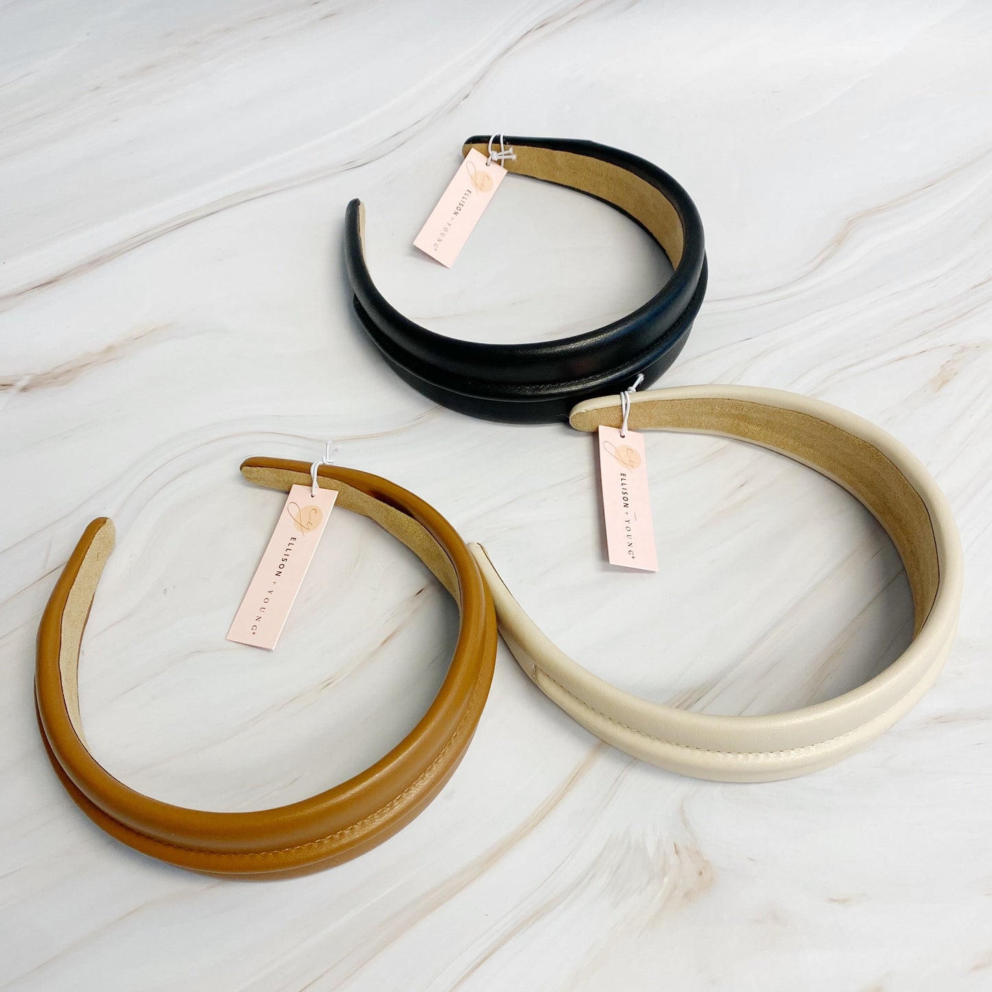 Classy Vegan Leather Headband LadyShow.Store