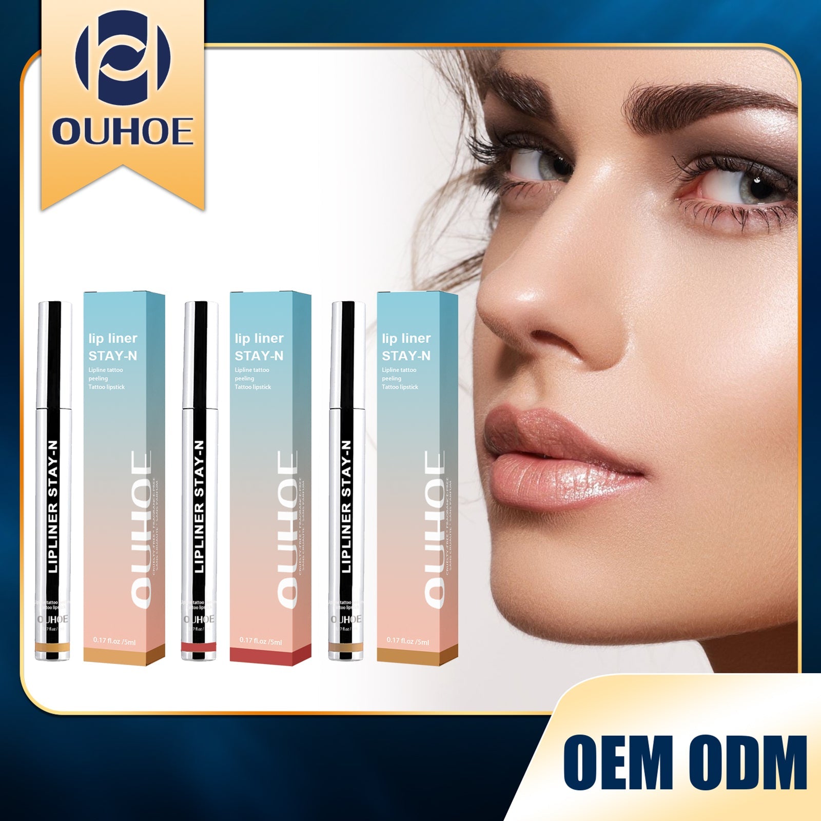 Peel-off Lip Liner Burgundy Tri Light Beauty