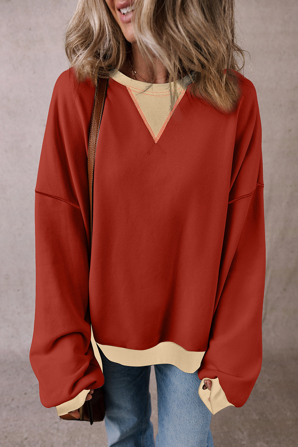 Abigail Drop Shoulder Oversized Sweatshirt LuxuryLifeWay Online Store