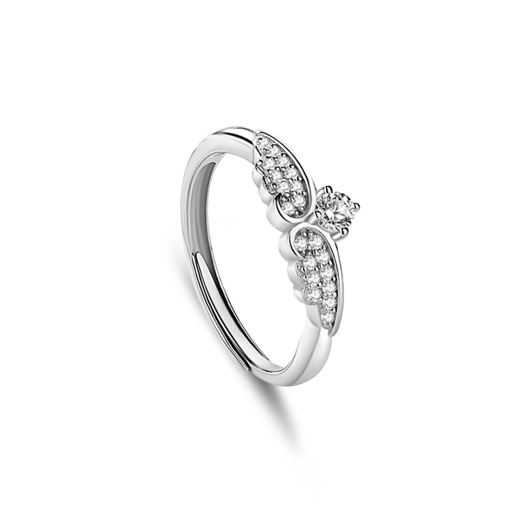 S925 Silver Adjustable Ring For Couples LadyShow.Store