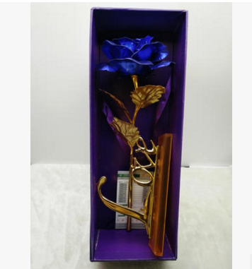 24K Gold Foil Purple Rose - Mother's Day Gift LadyShow.Store