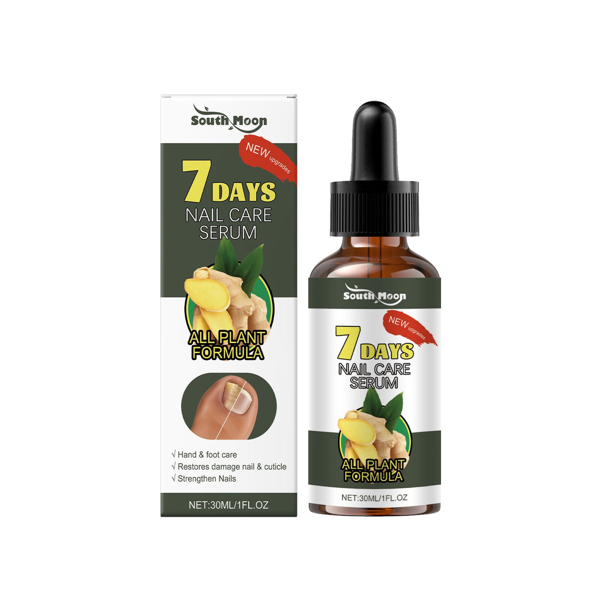 Ginger Nail Strengthening  Liquid 30ml Box Tri Light Beauty