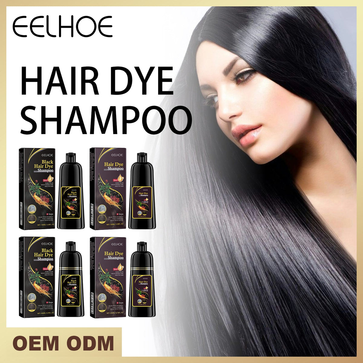 Herbal E Ssence Hair Dye Shampoo, Plant-Based Care, DIY, Long-Lasting Color, Healthy Hair Coloring Tri Light Beauty