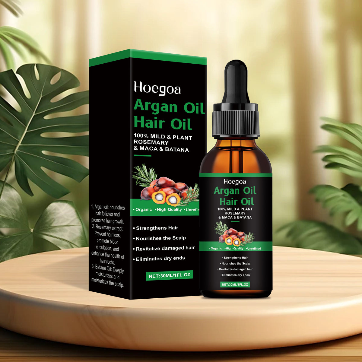 Moroccan Argan Hair Oil Tri Light Beauty