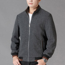 Autumn Clothing Coat Men's Woolen Fleece Jacket Top Best YouTube Store