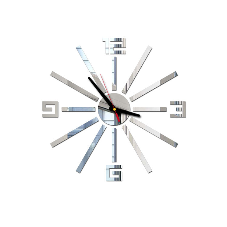 Creative DIY Acrylic Wall Clock Mute Wall Sticker PearlNestDecor.com